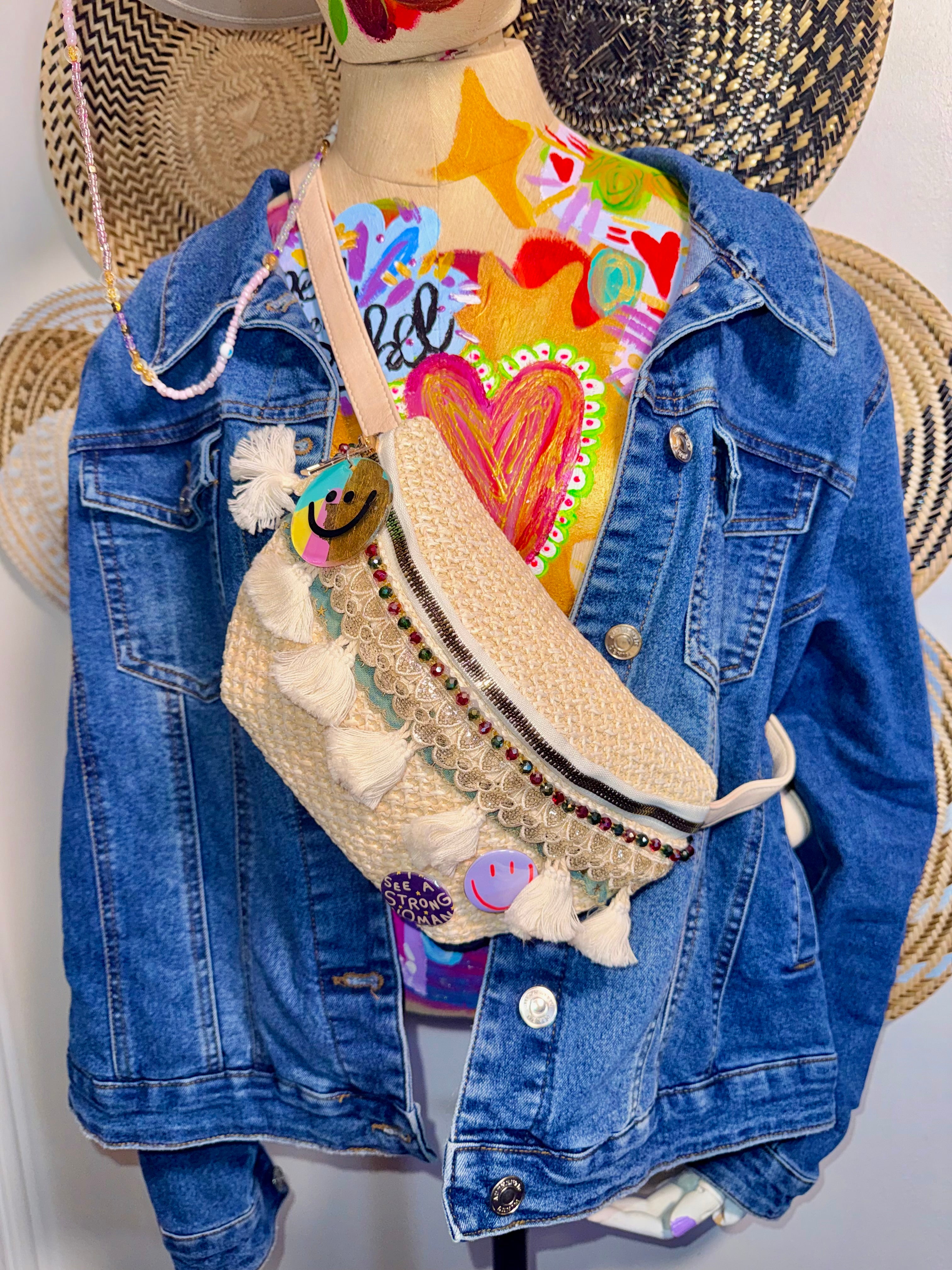 Handcrafted Boho Crossbody Bag ✨