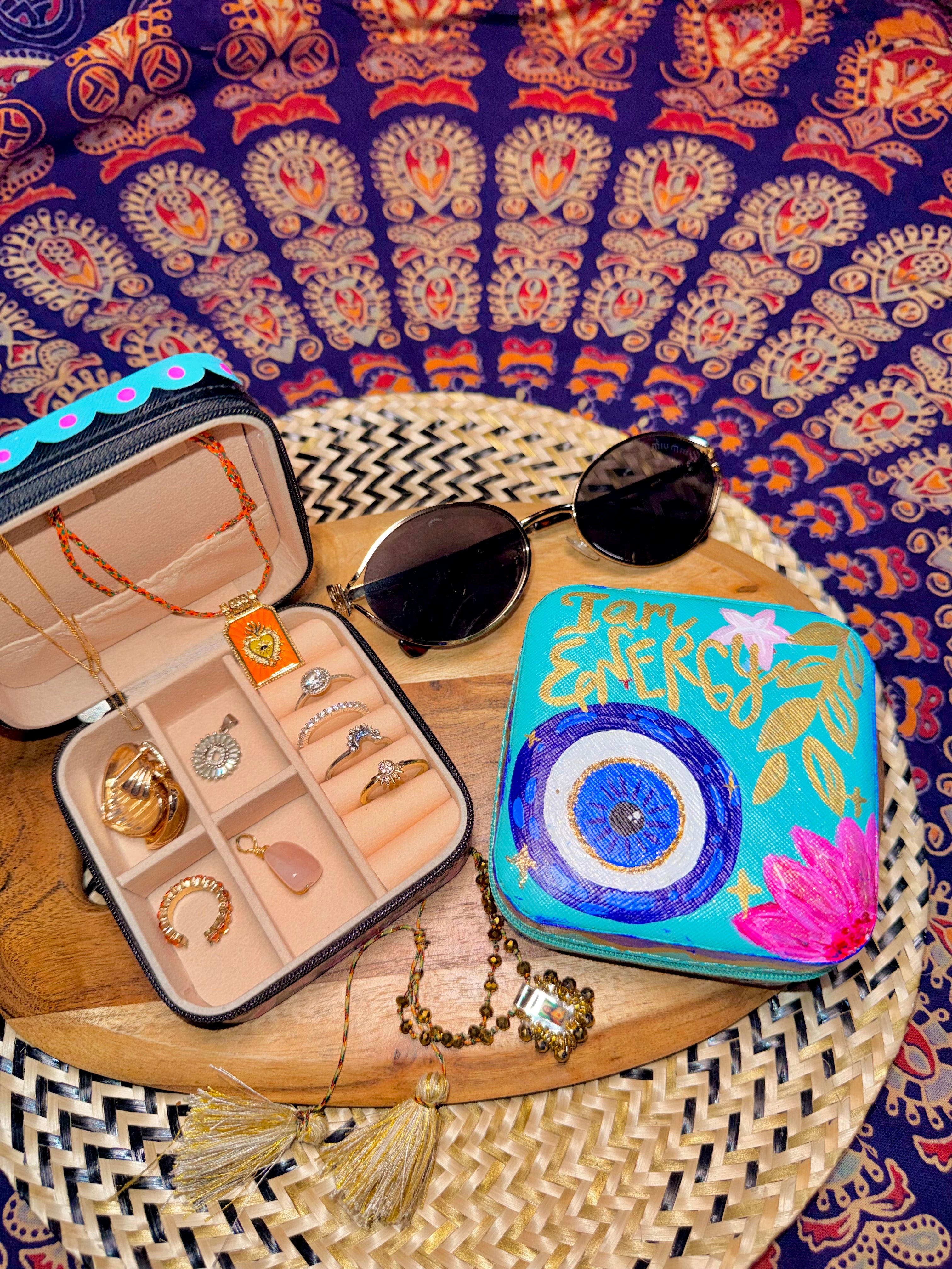 Evil Eye hand-painted Jewellery Box ✨