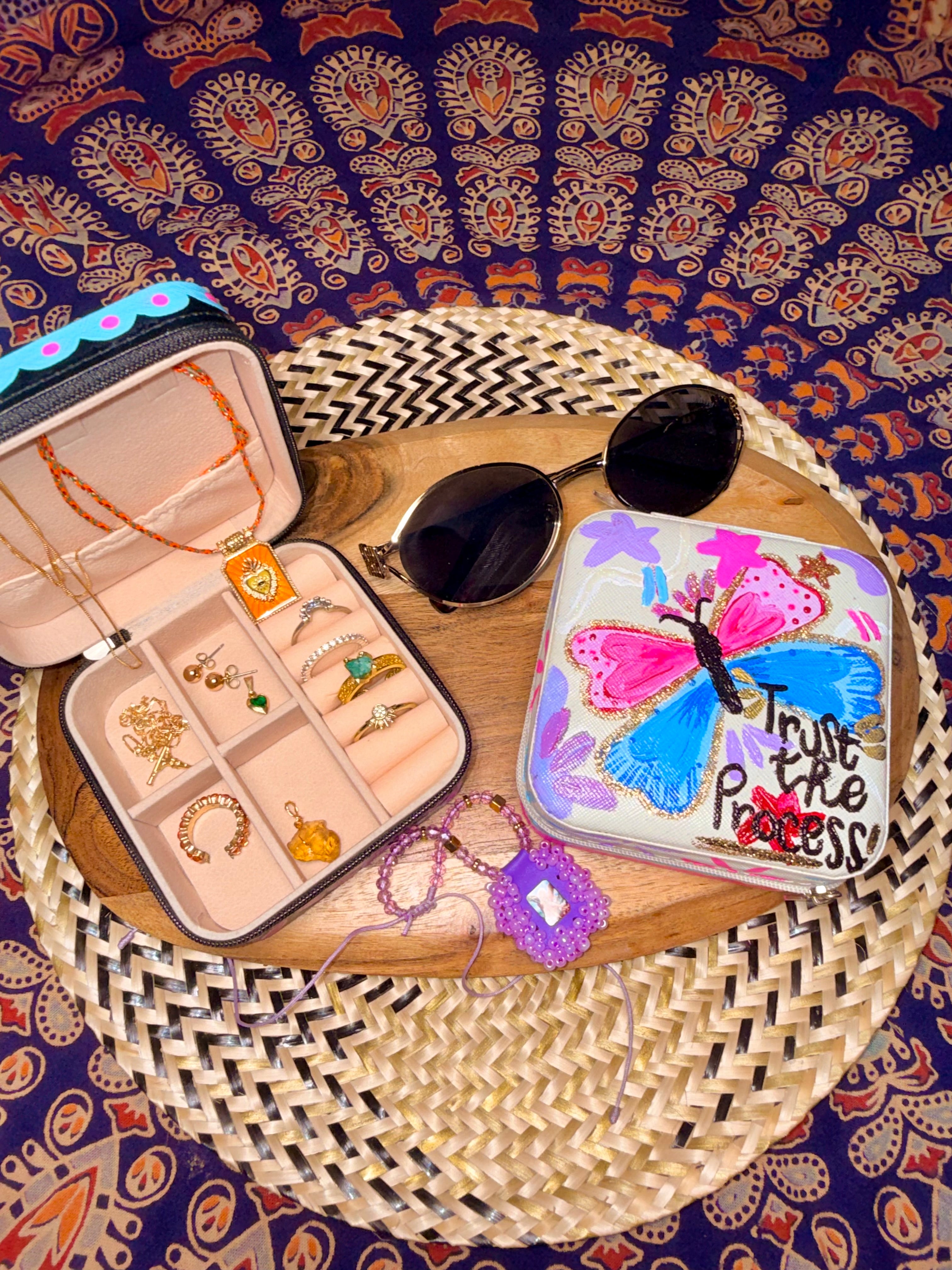 Butterfly Love Hand-painted Jewellery Box