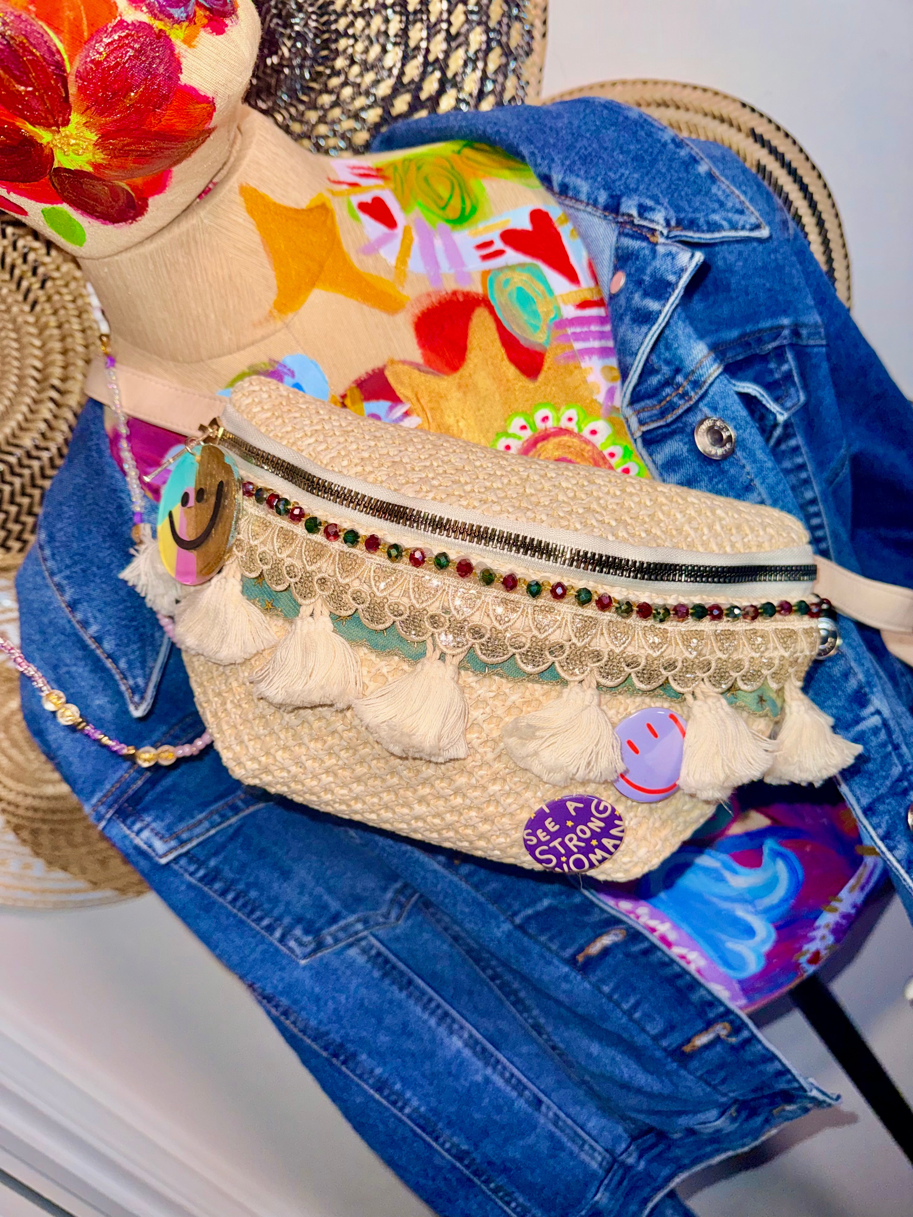 Handcrafted Boho Crossbody Bag ✨